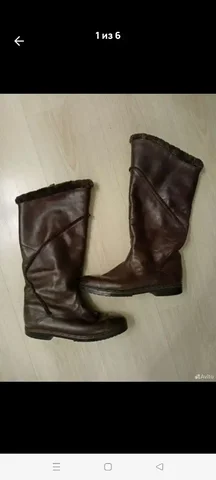 Продажа финских сапог из натуральной кожи и меха - Обувь в Москва