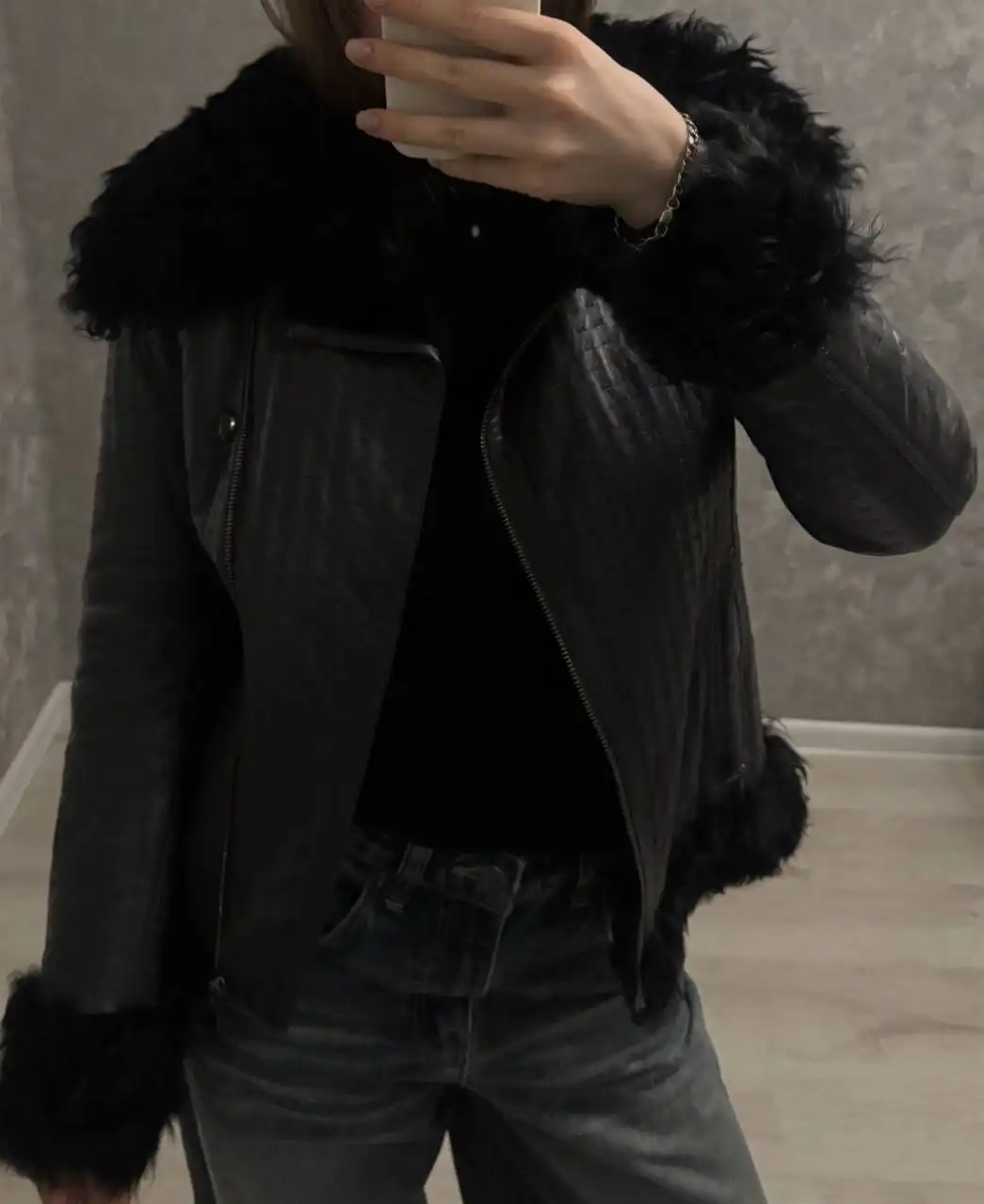 Дубленка из натурального меха и кожи размер 42 (XS-S) - Верхняя одежда (Одежда) в Москва