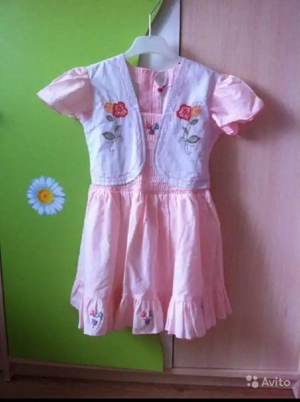 Платье б/у хлопок размер 122 - Одежда в Москва
