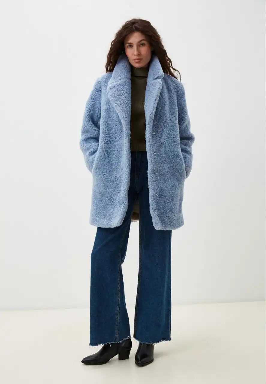 Шуба MATU новая, стриженая овечья шерсть - Одежда (Барахолка) в Москва