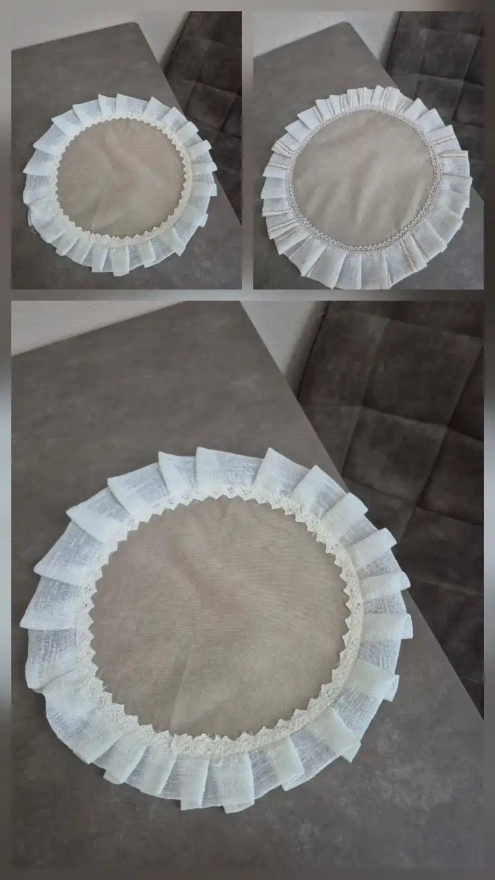 Сервировочные салфетки 35см с рюшем - Текстиль для дома (Барахолка) в Москва