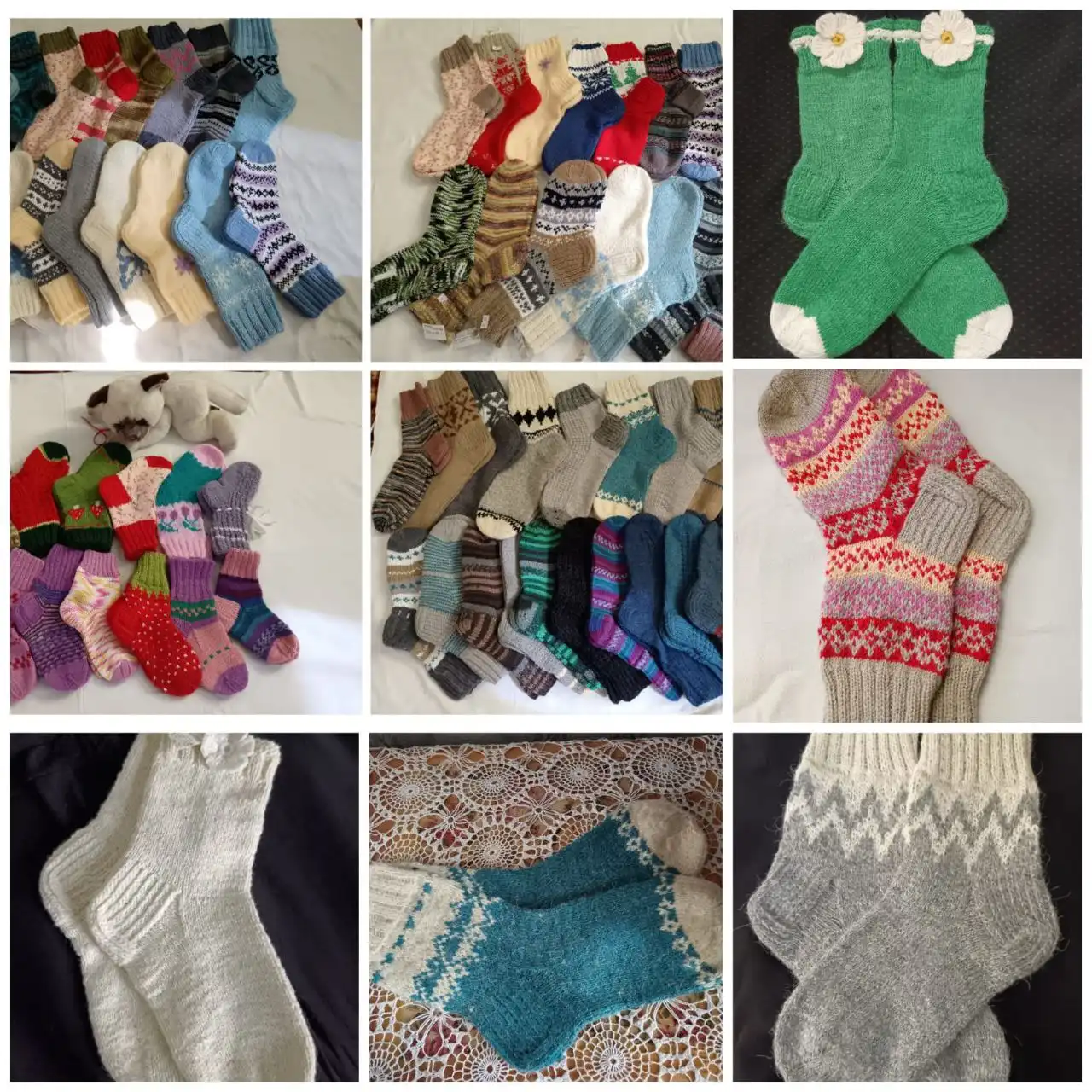 Носочки ручной работы из овечьей шерсти - Аксессуары (Одежда) в Каневская