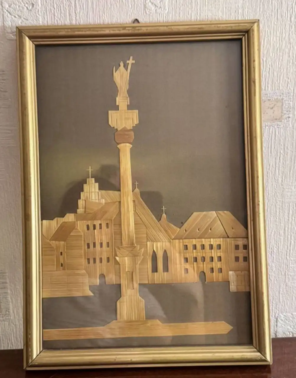 Картина из соломки производства Польша времен СССР - Барахолка в Москва