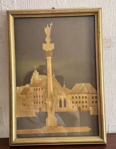 Картина из соломки производства Польша времен СССР - Школьные товары в Москва