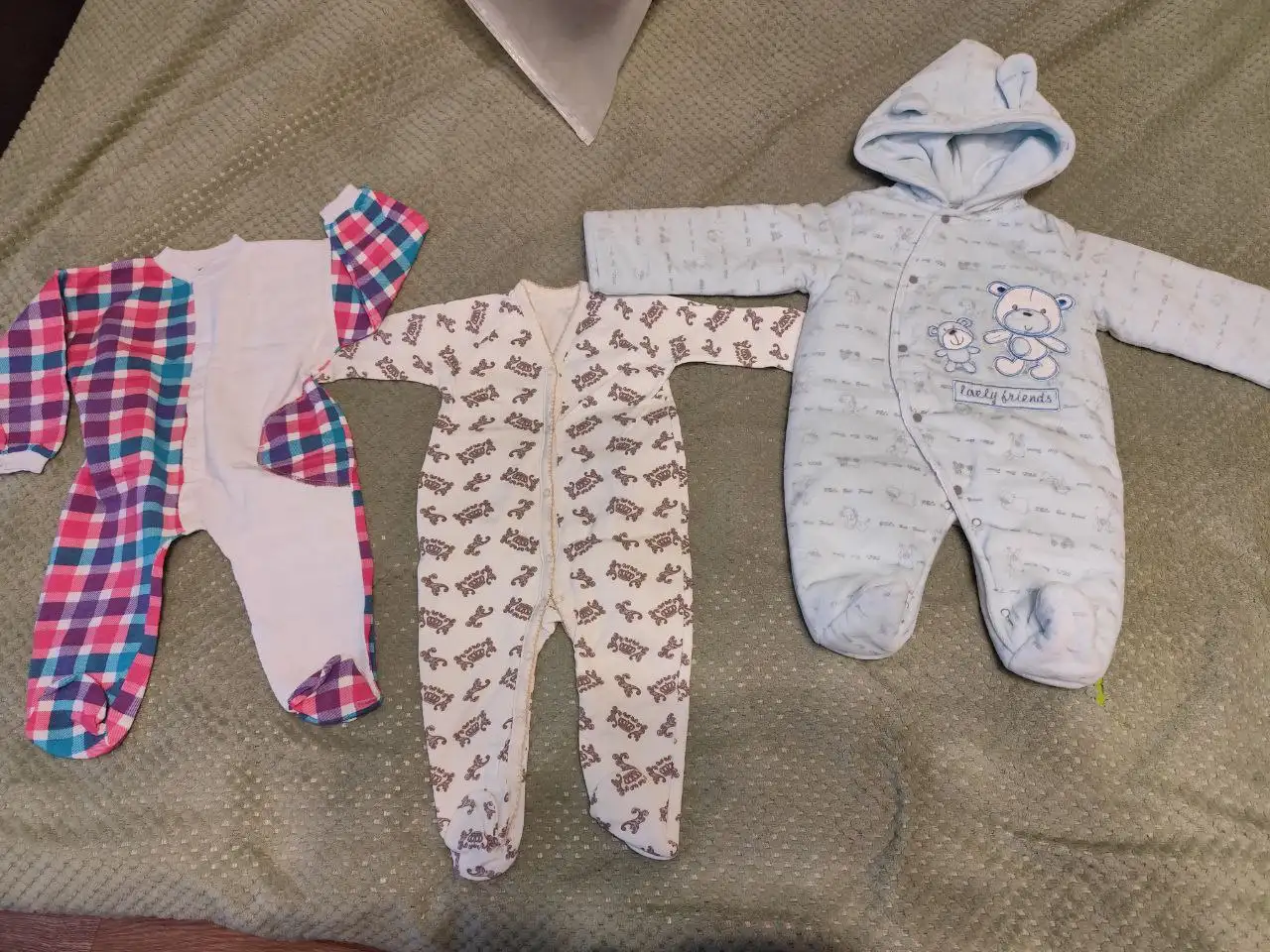 Голубой комбез для детей 9-12 месяцев - Одежда для детей (Товары для детей) в Москва