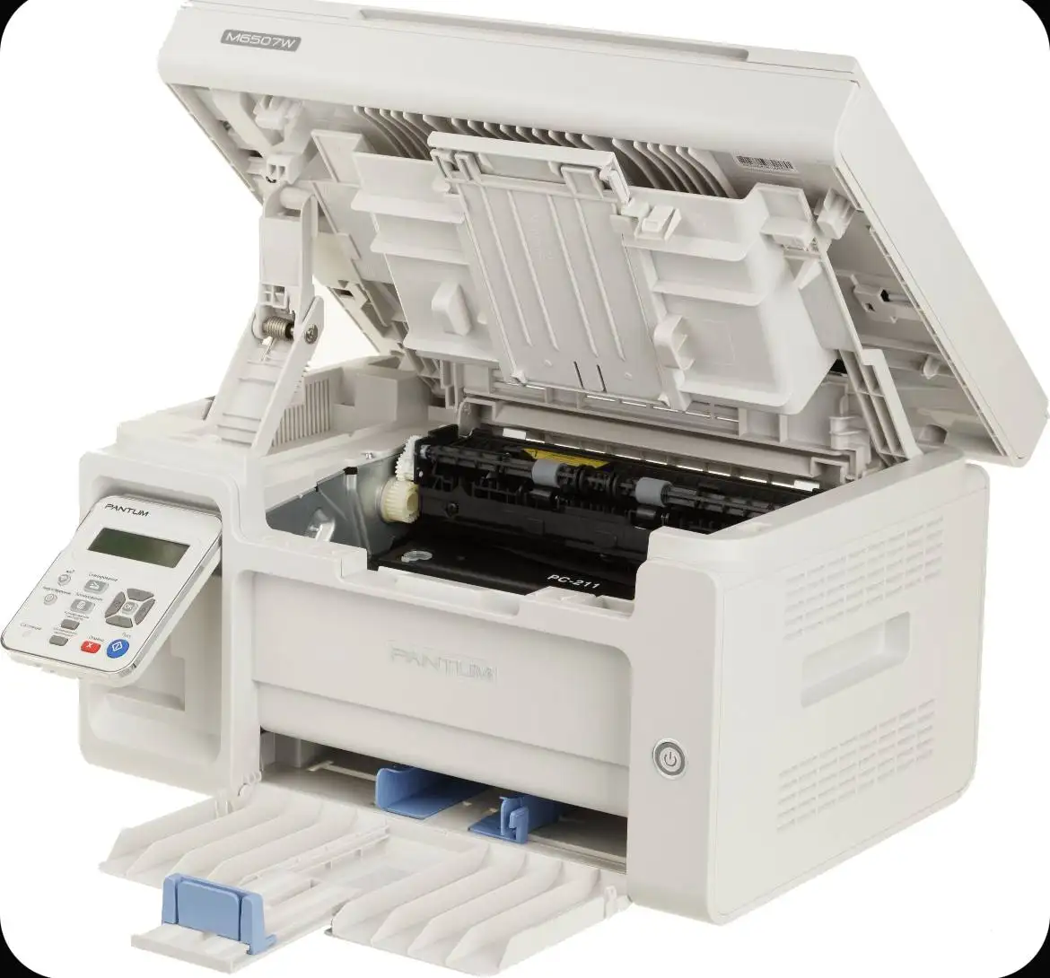 Металлический стеллаж и лазерное МФУ - Барахолка в Москва