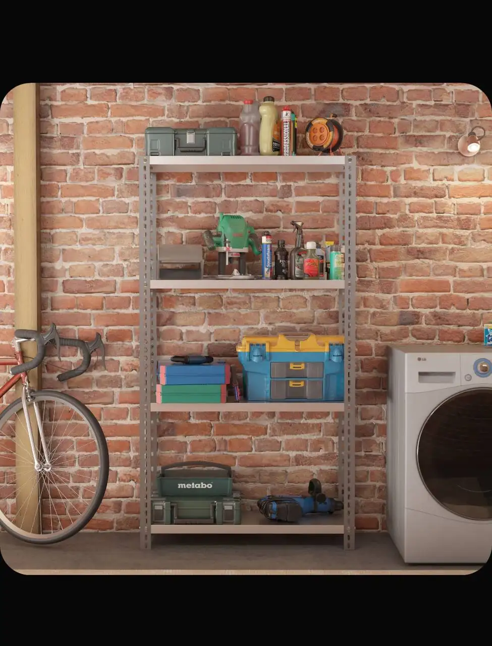 Металлический стеллаж и лазерное МФУ - Барахолка в Москва