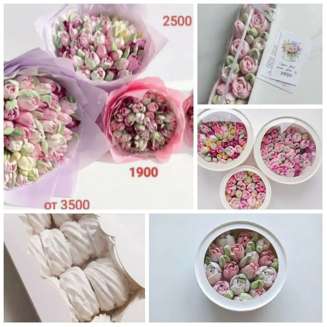 Цветы из зефира ручной работы - Ручная работа (Барахолка) в Москва