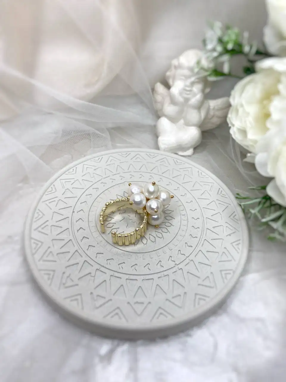 Изящное кольцо с натуральным жемчугом 7,5-8мм - Украшения (Барахолка) в Москва