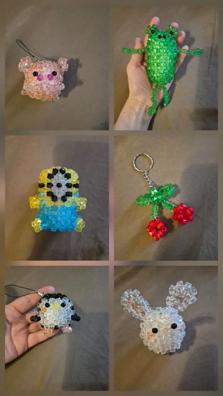 Брелки подвески игрушки фигурки из бусин - Барахолка в Москва