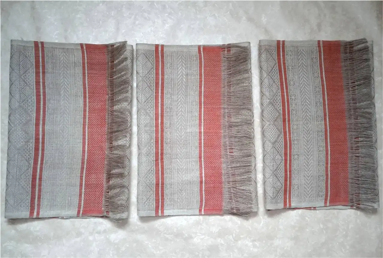 Набор кухонных полотенец с бахромой из льна - Барахолка в Москва