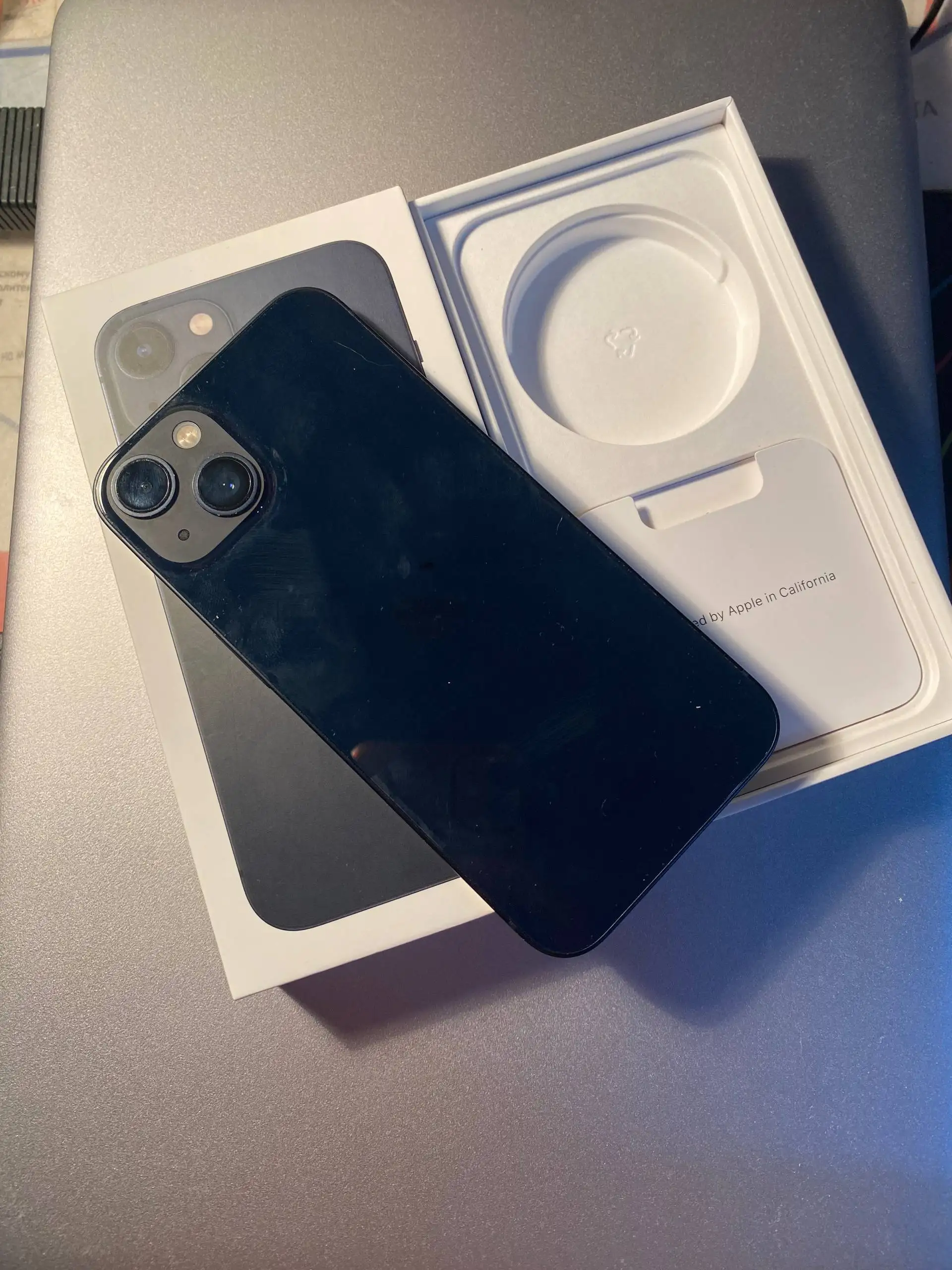 iPhone 13 128gb темно-синий в отличном состоянии - Смартфоны (Электроника) в Москва