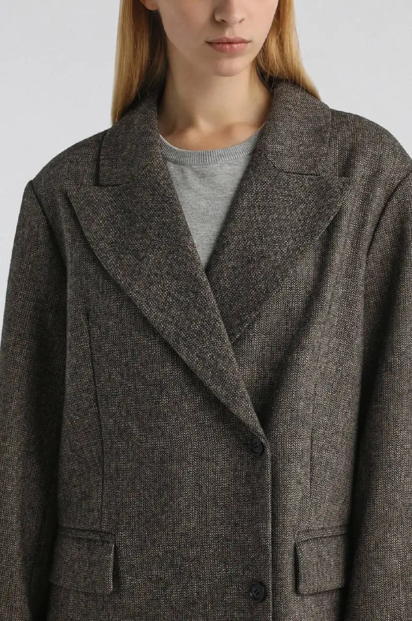 Женское пальто BELUCCI серое демисезонное - Верхняя одежда (Одежда) в Москва