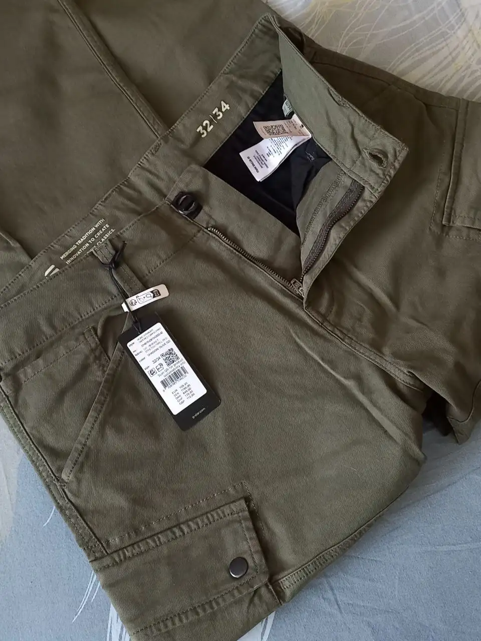 Брюки G-star RAW roxic straight tapered cargo W32L34 - Брюки (Одежда) в Москва