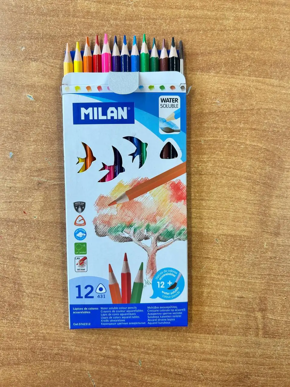 Разноцветные карандаши с кисточкой - Канцелярия (Хобби и отдых) в Москва