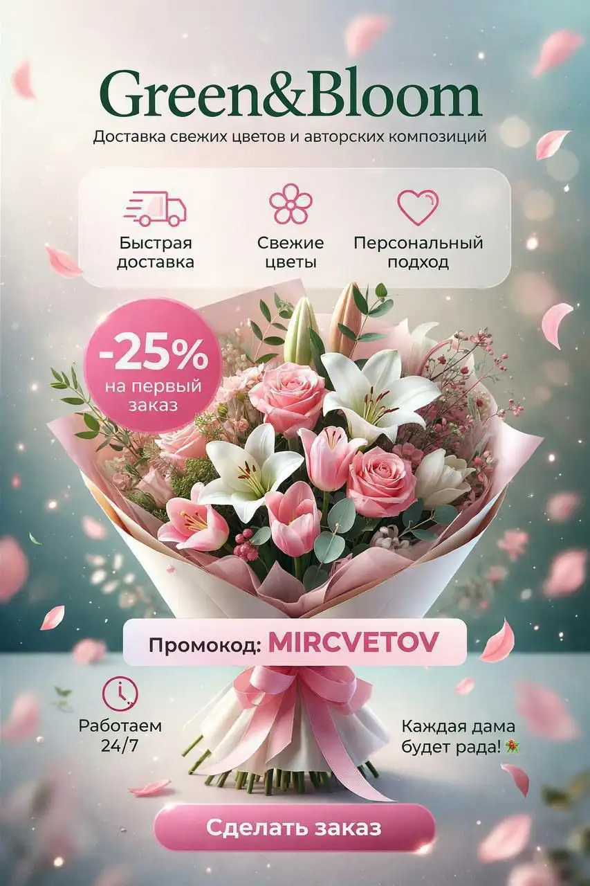 Букет цветов с быстрой доставкой в Москве - Цветы (Барахолка) в Москва