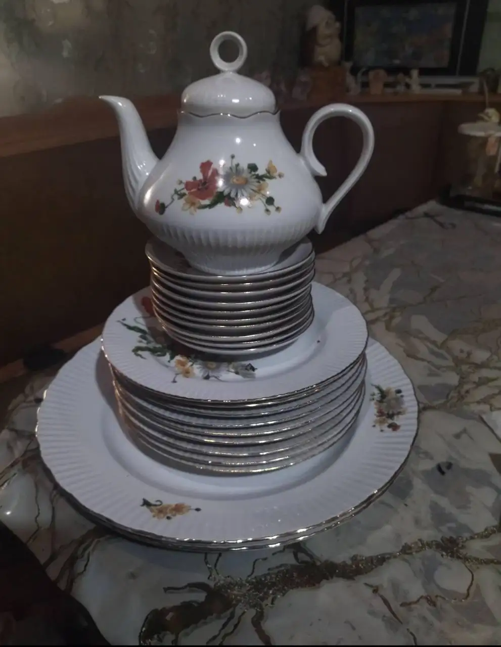 Чайный сервиз ГДР - Посуда (Барахолка) в Москва