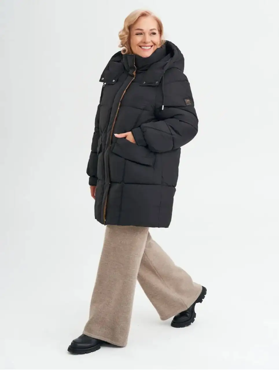 Пуховик с капюшоном размер 52 (XL) - Одежда в Москва