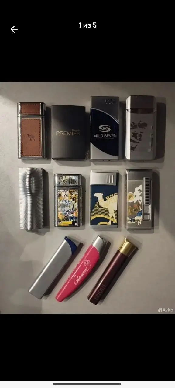 Коллекционные зажигалки Camel, Mild Seven, Glamour и пепельница - Коллекционные предметы (Барахолка) в Москва
