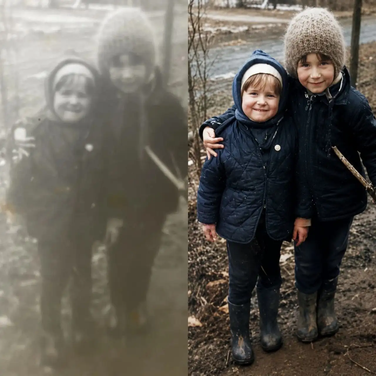 Восстановление старых ч/б фото в цвете онлайн - Фотоуслуги (Услуги) в Неизвестно