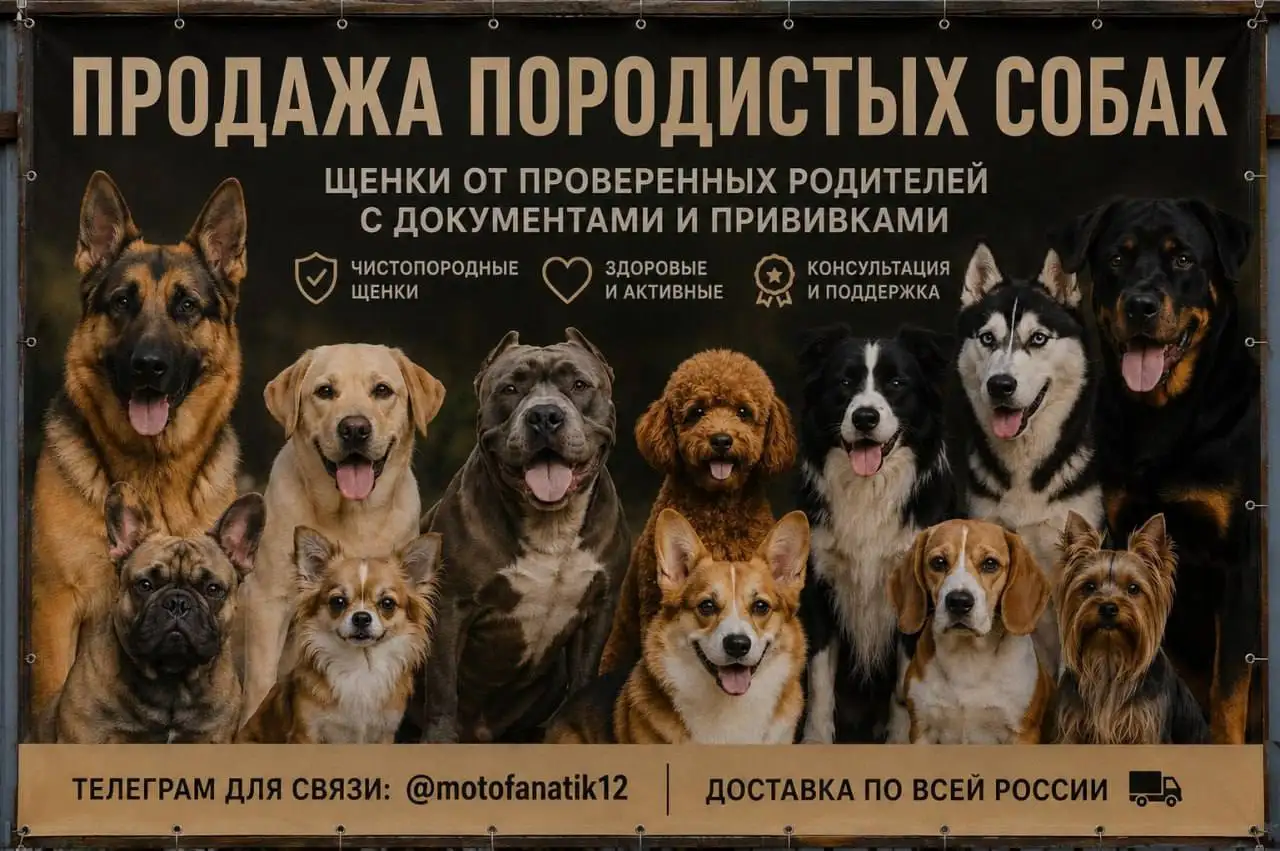 Породистые щенки - Щенки (Животные) в Москва