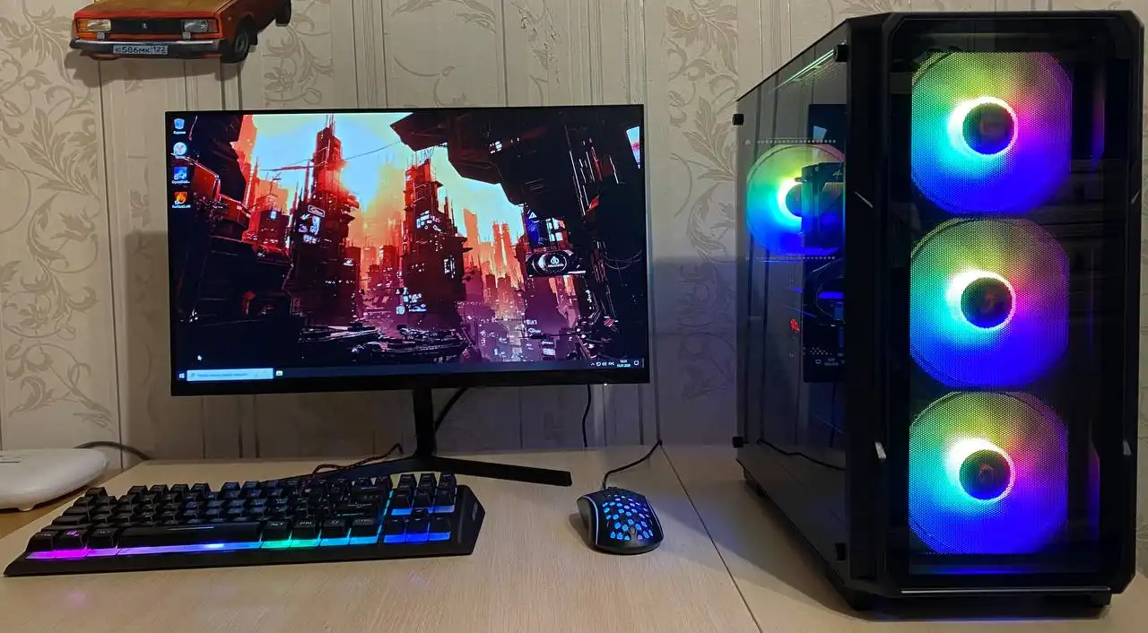 Продам игровой компьютер с монитором MI 24 дюйма