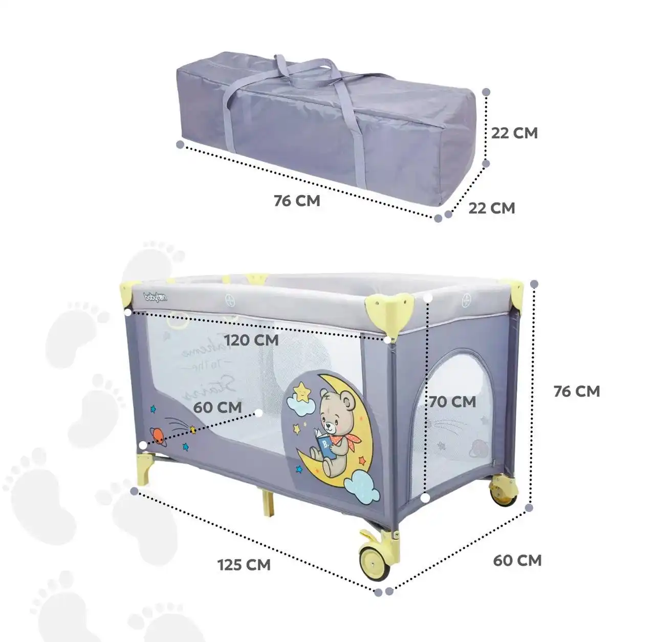 Манеж-кроватка для детей от 0 до 3 лет - Манежи и кроватки (Товары для детей) в БАРНАУЛ