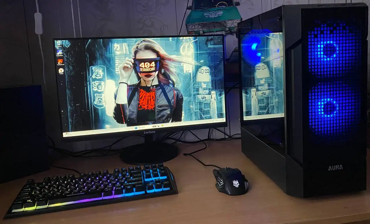 Игровой компьютер в сборе с монитором - Компьютеры и комплектующие (Электроника) в Барнаул