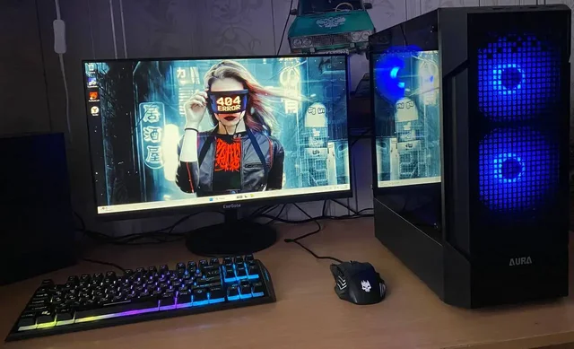 Игровой компьютер в сборе с монитором - Электроника в Барнаул