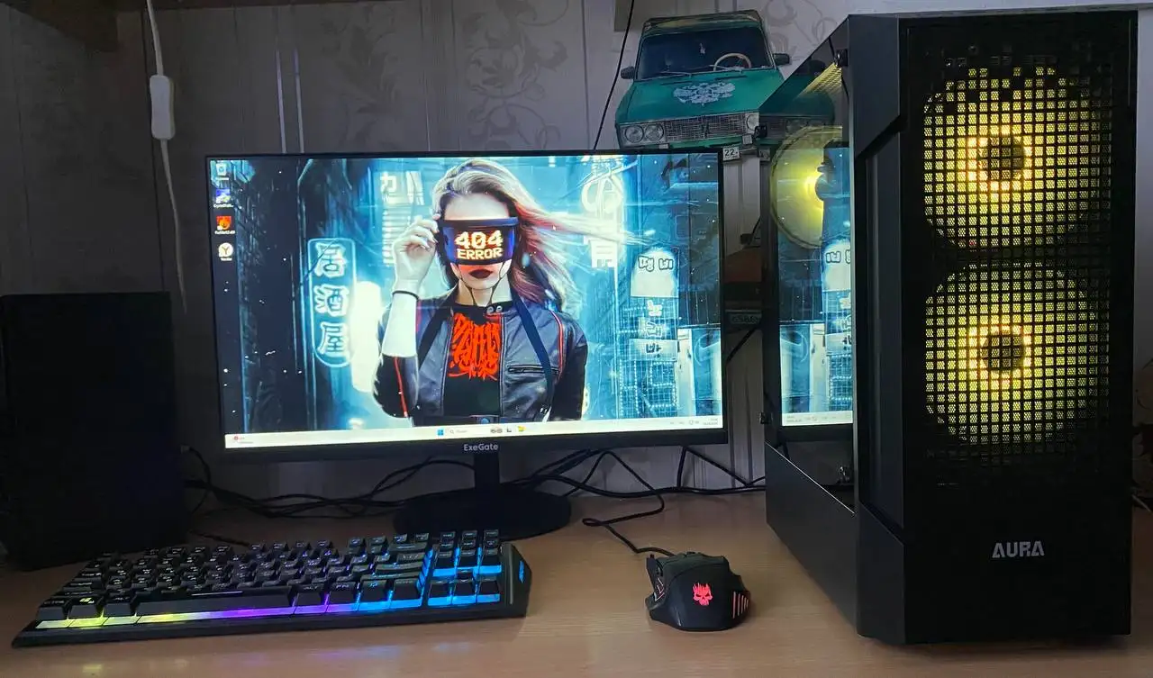 Игровой компьютер в сборе с монитором - Компьютеры и комплектующие (Электроника) в Барнаул