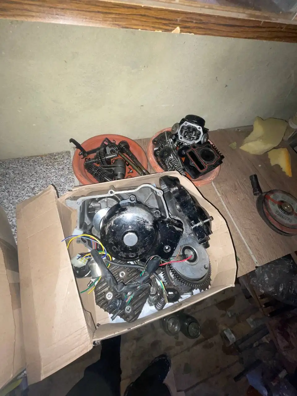 Запчасти для двигателя мопеда Альфа - Мотоциклы и мопеды (Запчасти) в Саранск