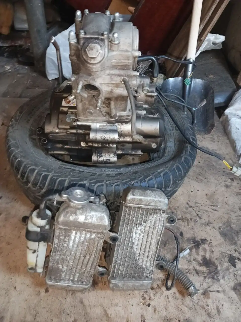 Продам двигатель ZS174MN (водянка) с радиаторами - Мотоциклетные двигатели (Запчасти) в Саранск