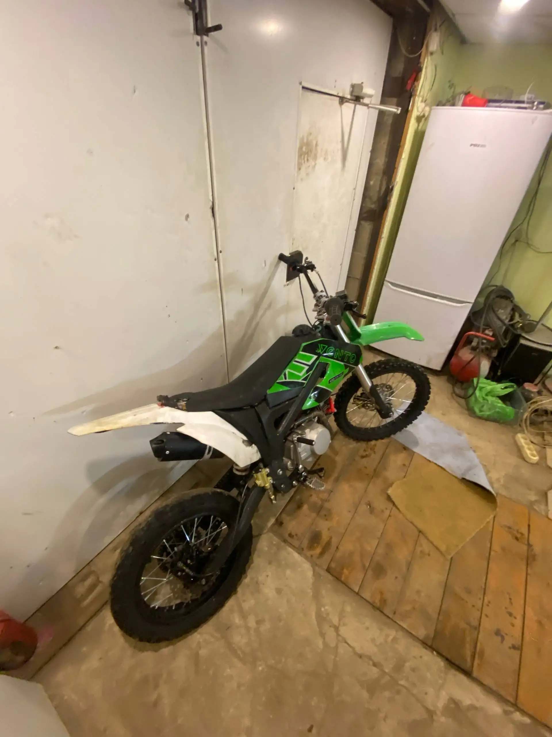 Продам мотор 110 кубов с трещиной в картере и вареной рамой - Мотоциклетные запчасти (Запчасти) в Темников