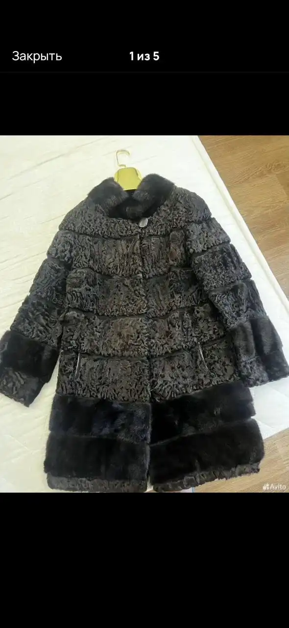Продам шубу каракуль с норкой