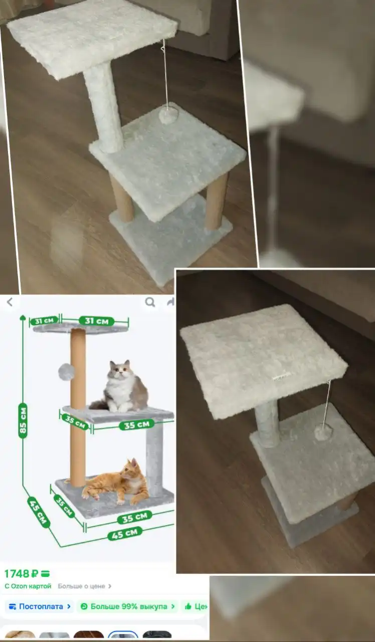 Когтеточка с дразнилкой для кошек и собак