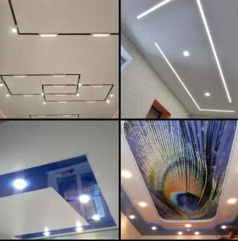 Установка натяжных потолков любой сложности