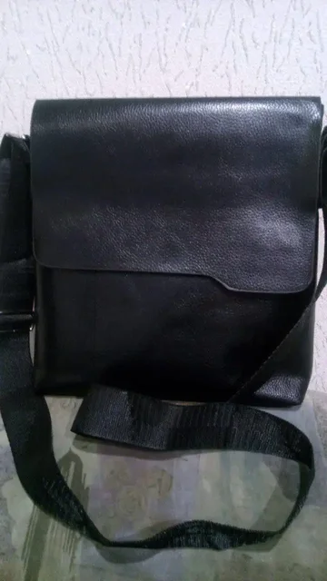 Мужская сумка планшет через плечо экокожа черная - Барахолка в Томск