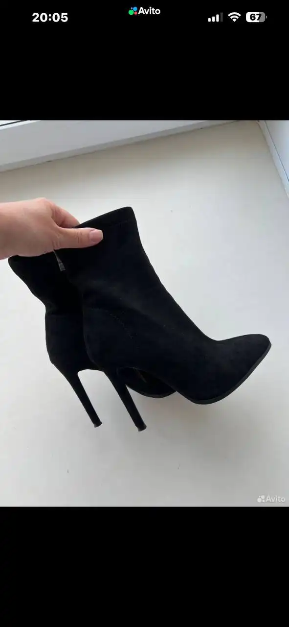 Полу сапоги в стиле Zara, демисезон, размер 36,5-37 - Обувь (Одежда) в Томск