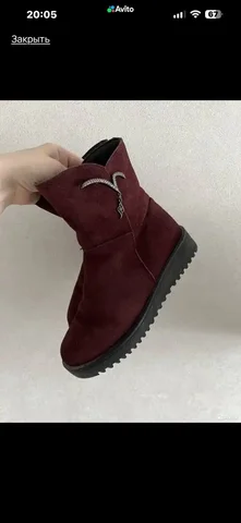 Зимние полусапоги из натуральной замши с мехом - частное объявление в Томск