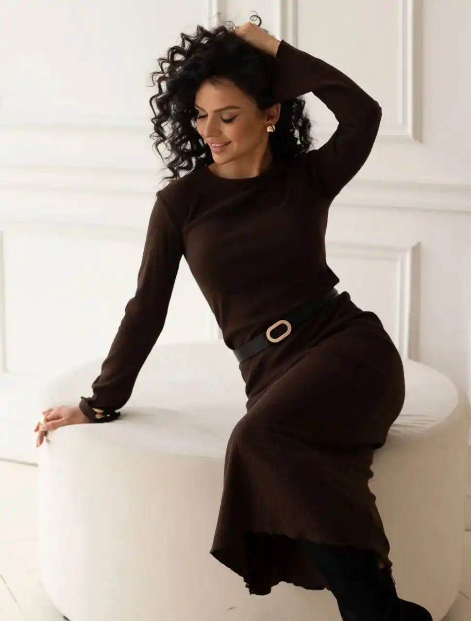 Теплое платье 46 размера для зимы-осени-весны - Женская одежда (Одежда) в Томск