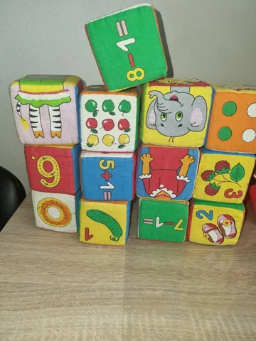 Кубики мягкие 9шт - Товары для детей в Томск