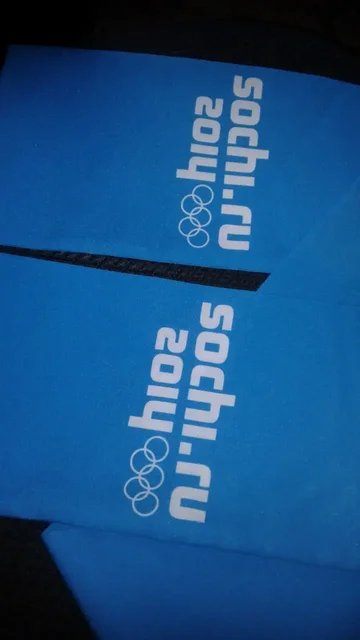 Шарф синий двухсторонний Олимпиада Сочи 2014 - Книги/Комиксы в Томск