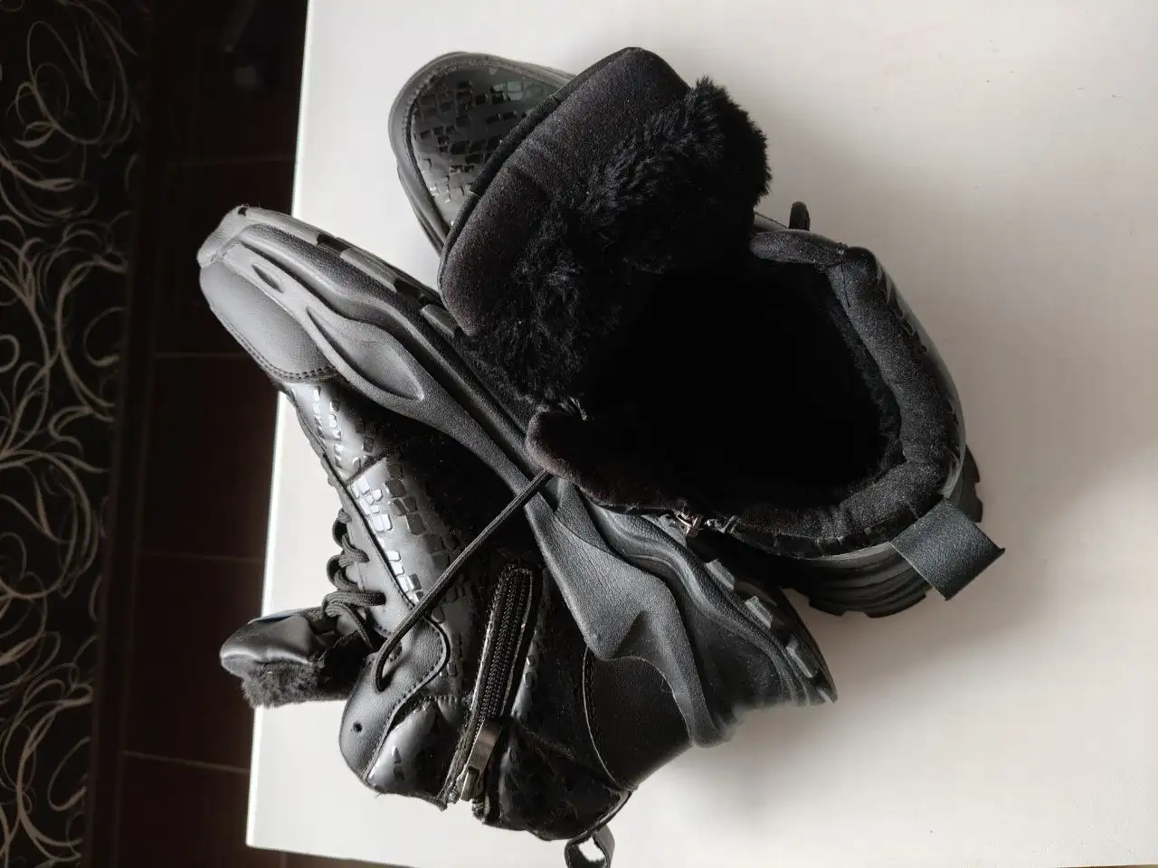 Ботинки на искусственном меху, водоотталкивающие, размер 43 - Обувь (Одежда) в Томск