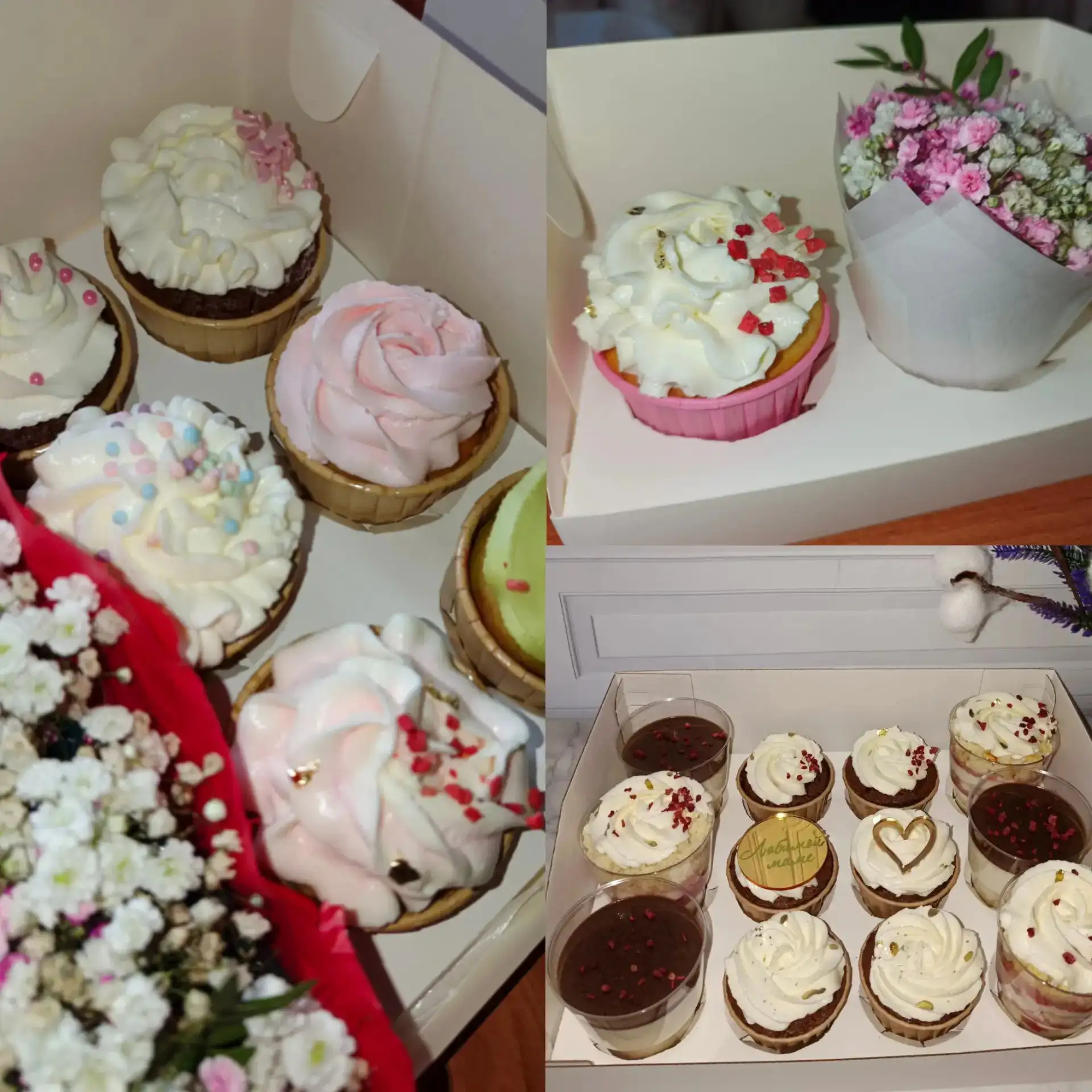 Запись на заказы к 8 марта: капкейки и трайфлы - Кулинария/Кондитерские услуги (Услуги) в Томск