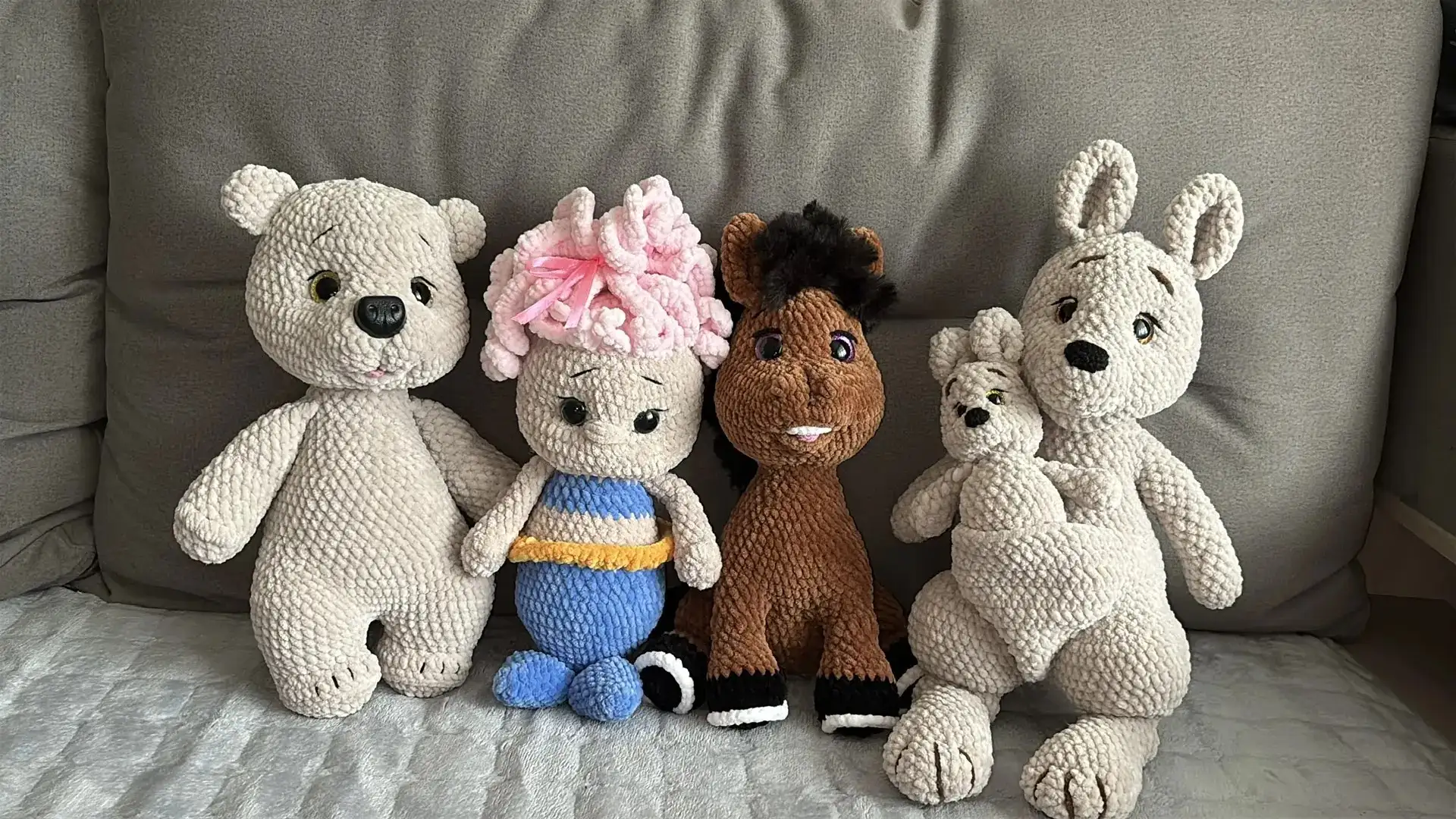 Плюшевые игрушки ручной работы к 8 марта - Игрушки (Барахолка) в Томск