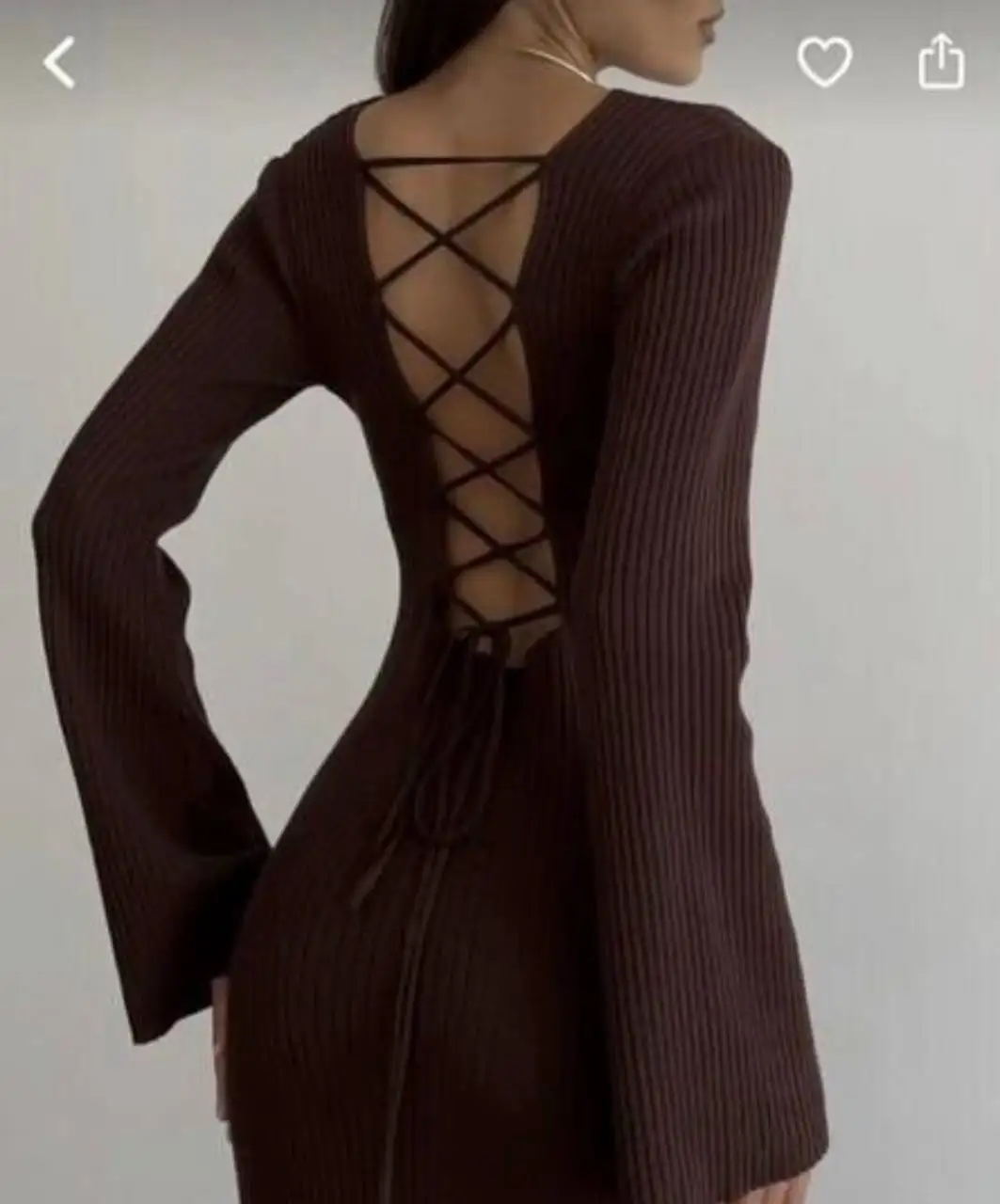 Платье шоколадного цвета из трикотажа, размер 46-48 - Платья (Одежда) в Томск