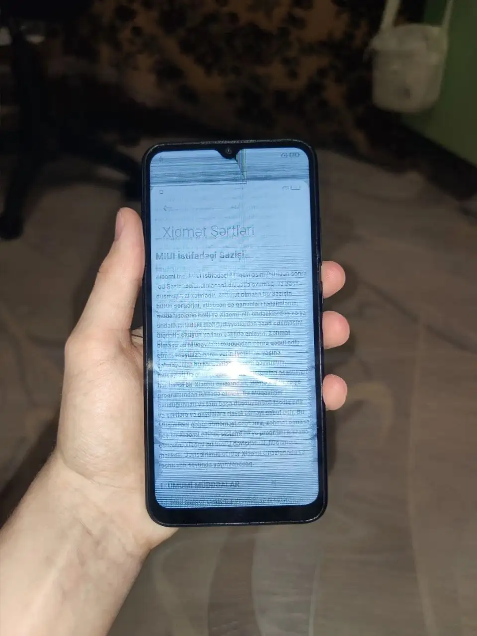 Телефон Xiaomi Redmi 10A с поврежденной матрицей - Смартфоны и телефоны (Электроника) в Томск