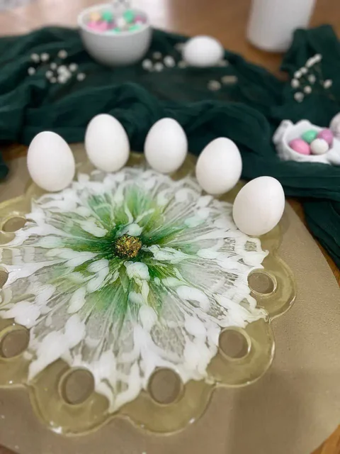 Подставка для яиц и кулича из эпоксидной смолы на 12 ячеек - Хобби и отдых в Томск