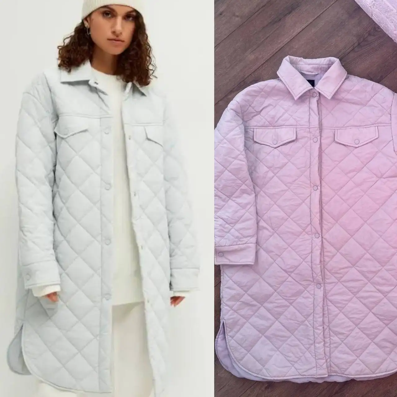 Пальто стеганое Zarina размер 48 - Верхняя одежда (Одежда) в Томск