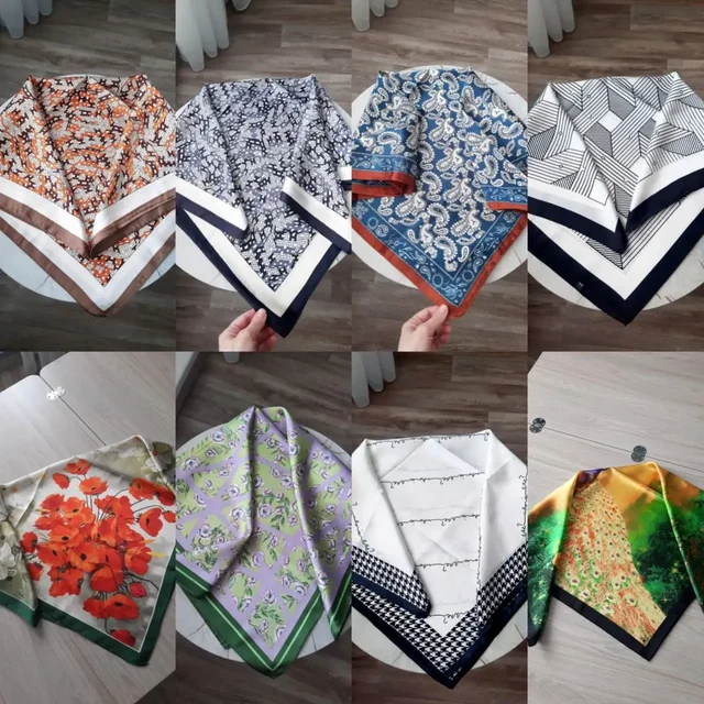 Новые шелковые платки 70х70 см - Спортивная одежда в Томск